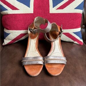 Vintage Frye Carol Seam Wedge Sandal - 7.5M